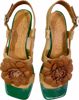 Chie Mihara Lyon sandal med blomst og medium hæl